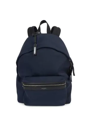 saint laurent patch backpack