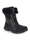 Ugg Men's Butte Waterproof Leather Boots In Black