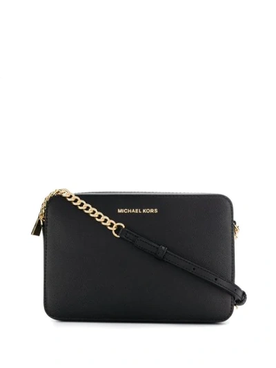 Michael Kors Jet Set Shoulder Bag In Black