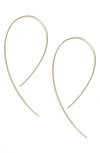 Lana Jewelry Hooked On Hoop Earrings In Yellow Gold