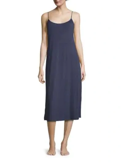 Natori Sleepwear Shangri-la Sleep Gown In Night Blue