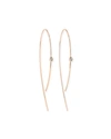 Lana 'hooked On Hoops' Diamond Earrings In Rose Gold