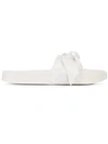 Puma Bow Slide Sandals In White
