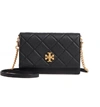 Tory Burch Mini Georgia Quilted Leather Shoulder Bag - Black