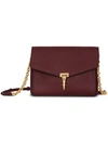 Burberry Macken Leather Derby Crossbody Bag - Red In Pink