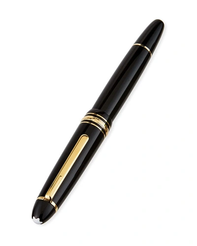 Montblanc Meisterstück Gold-plated Black Resin Classique Rollerball Pen In No Color