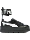 Fenty X Puma Fenty Puma X Rihanna Women's Leather Ankle Strap Platform Sneakers In Black
