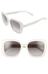 Kate Spade Krystalyn Square Acetate Sunglasses In Ivory