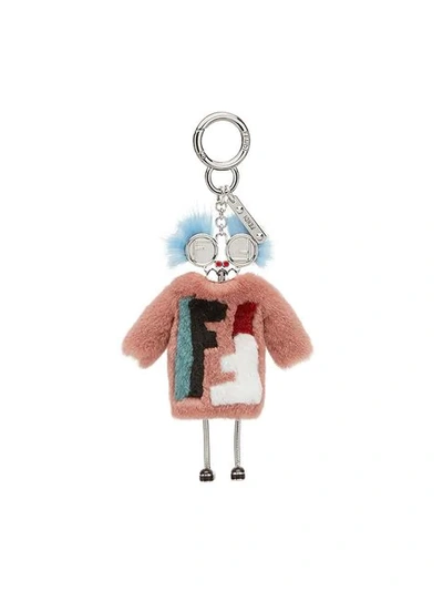 Fendi Teen Witches Charm In Pink