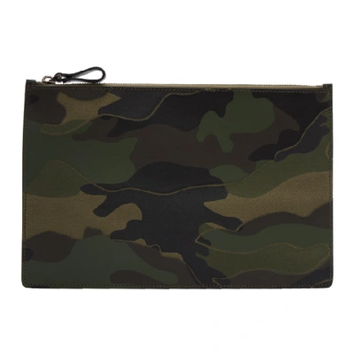 Valentino Garavani Valentino  Camouflage Clutch - Green