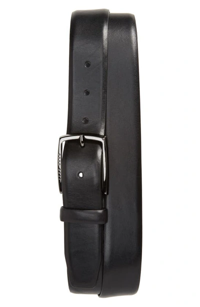Hugo Boss Celie-st Logo Buckle Leather Belt In Black - Black
