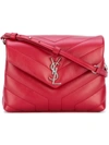 Saint Laurent Loulou Quilted Crossbody Bag In Red