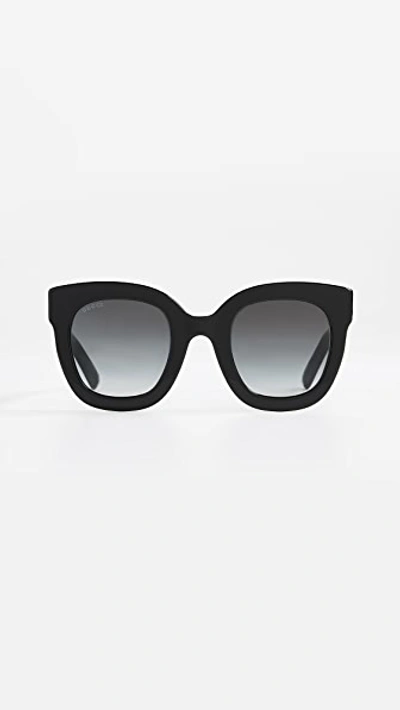 Gucci urban top stars rectangle sunglasses