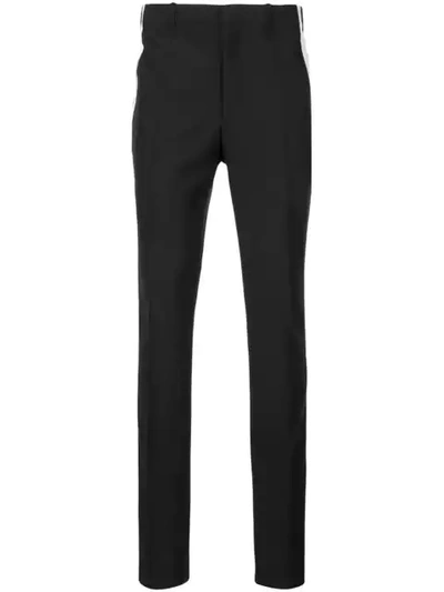 Calvin Klein 205w39nyc Stripe Detail Trousers In Black ,white