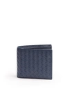 Bottega Veneta Intrecciato Bi-fold Leather Wallet In Royal Blue
