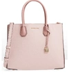 Michael Michael Kors Large Mercer Leather Tote - Pink In Soft Pink