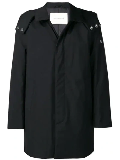 Mackintosh Single-breasted Coat - Black