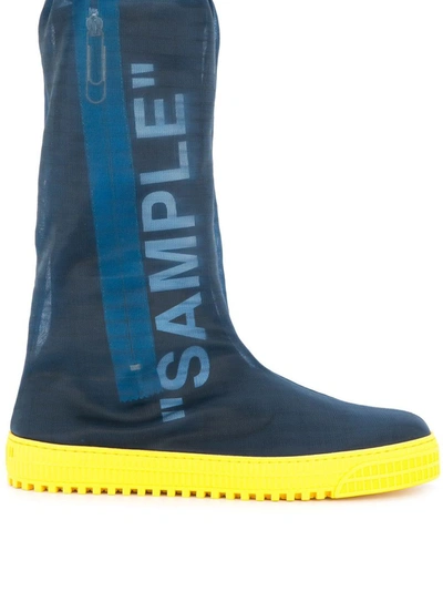 Off-white Sample Boots In Blue