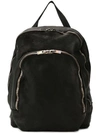 Guidi Leather Zipped Backpacks In Black