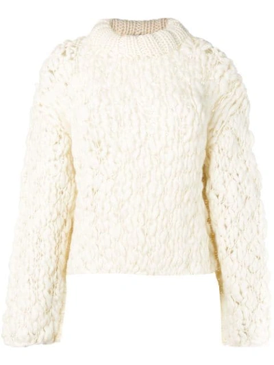Ambush Chunky Knit Sweater In White