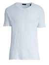 Atm Anthony Thomas Melillo Slub Cotton Crewneck Tee In Powder Blue