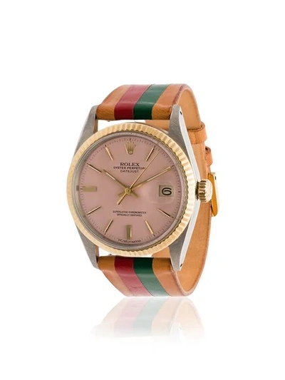 La Californienne Red, Orange And Green Rolex Italia 35mm Watch