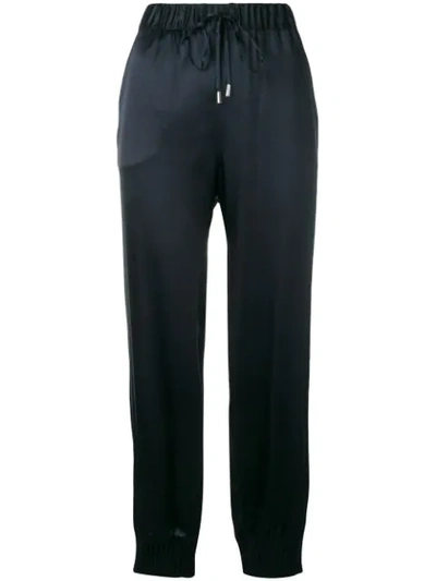 Antonelli Pleated Drawstring Trousers In Blue