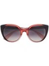 Gucci Cat Eye Translucent Sunglasses In Brown