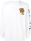 Maharishi Embroidered Tiger T In White