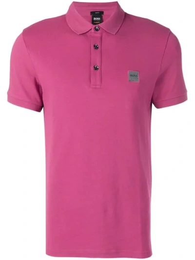 Hugo Boss Polo Shirt In Purple