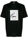 Lanvin Printed Cotton-jersey T-shirt In Black