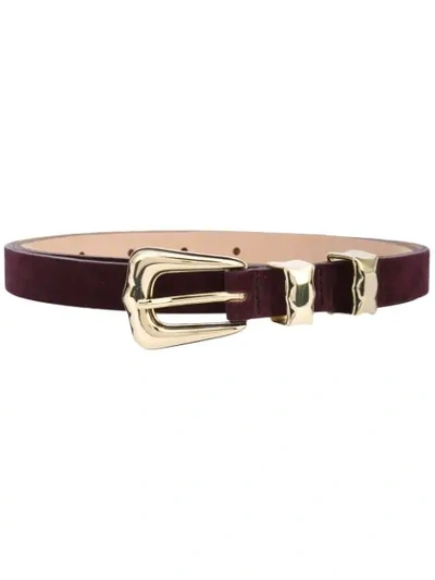 B-low The Belt Bt7809000sd Plum/gold Furs & Skins->calf Leather - 紫色 In Purple