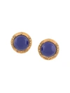 Pre-owned Chanel Vintage  Vintage Cc Logos Stone Earrings - Gold