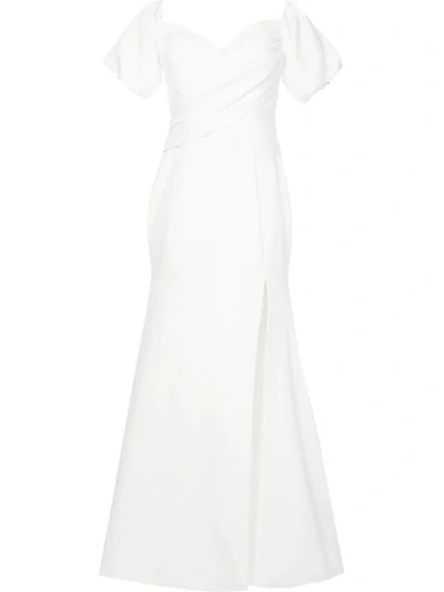 Rachel Gilbert Amalia Gown In White
