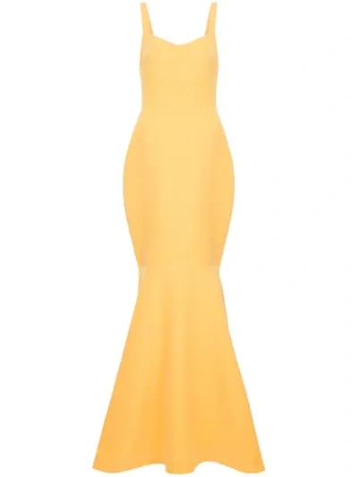 Rachel Gilbert Belina Gown In Yellow