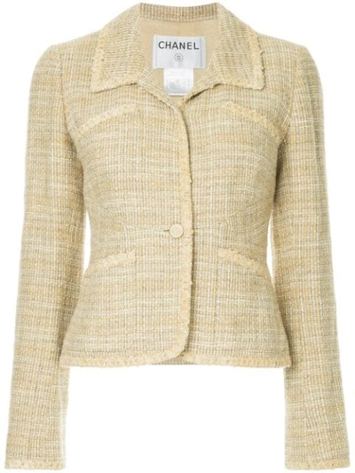 Pre-owned Chanel Vintage Patterned Blazer - Neutrals