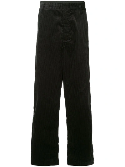 Sasquatchfabrix . Straight-leg Corduroy Trousers - Black