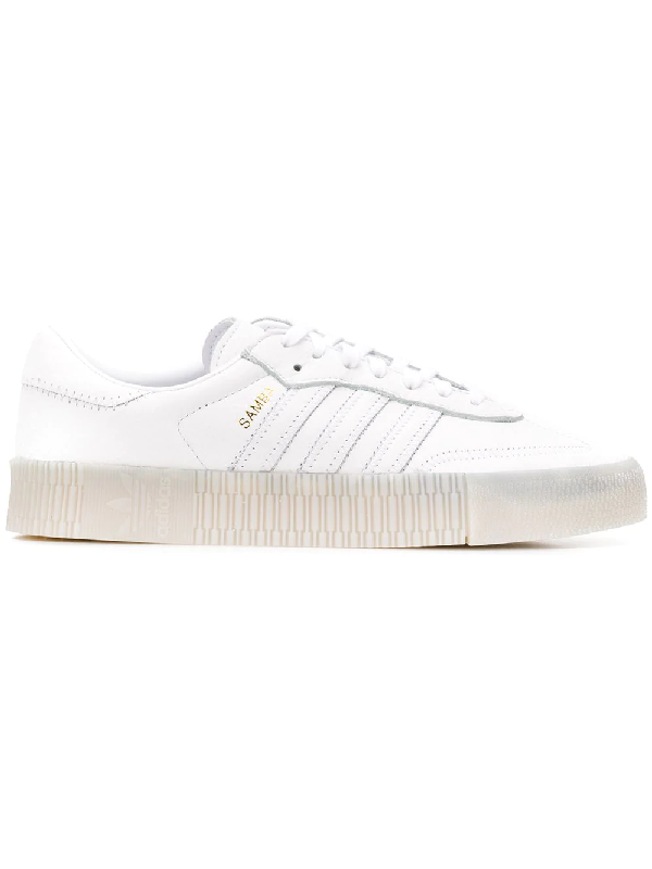 adidas samba triple white