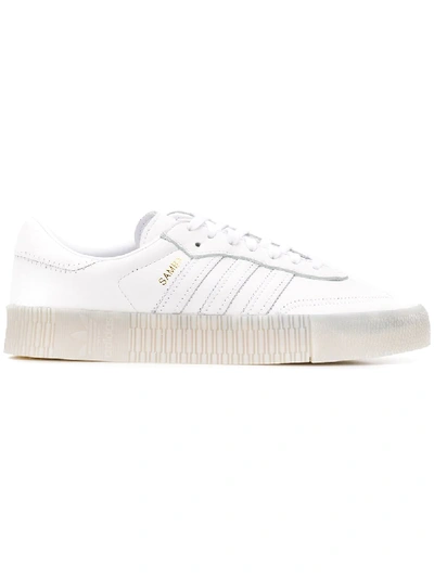 Adidas Originals Samba Rose Sneakers In Triple White - White | ModeSens