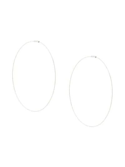 E.m. Large Hoop Earrings In Metallic