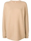 Extreme Cashmere Oversized Jumper In Brown