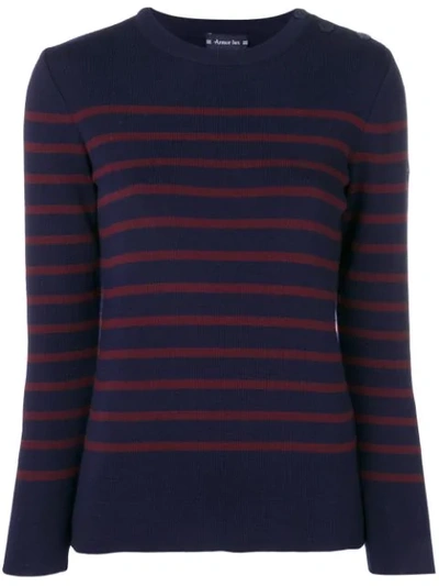 Armor-lux Armor Lux Striped Sweater - Blue