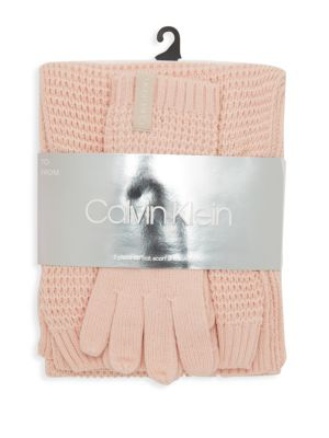 calvin klein 3 piece scarf set
