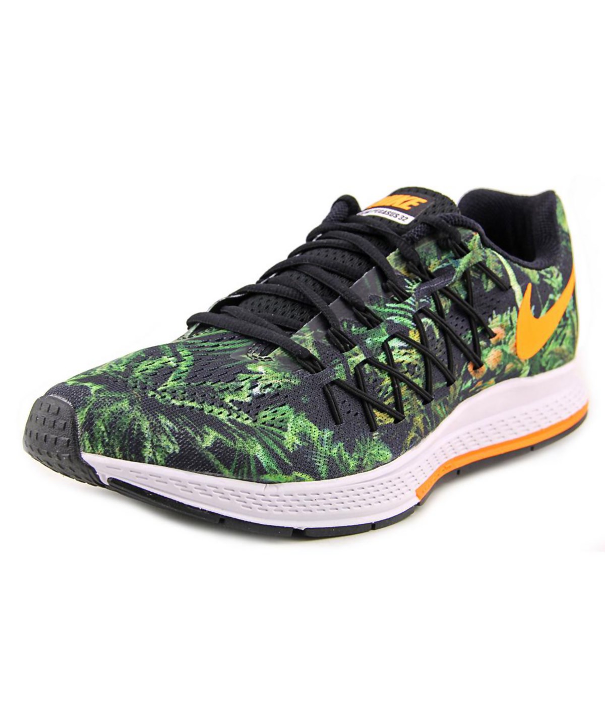 Nike Air Zoom Pegasus 32 Solstice Round Toe Synthetic Running Shoe' In  Black | ModeSens