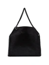 Stella Mccartney Falabella Chain Detail Shoulder Bag In Black