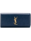 Saint Laurent Kate Monogram Clutch - Blue