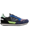 Emporio Armani Logo Runner Sneakers - Blue