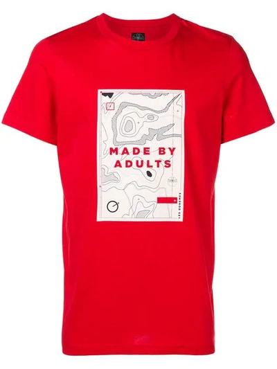 Les Bohēmiens 'made By Adults' T-shirt In Red