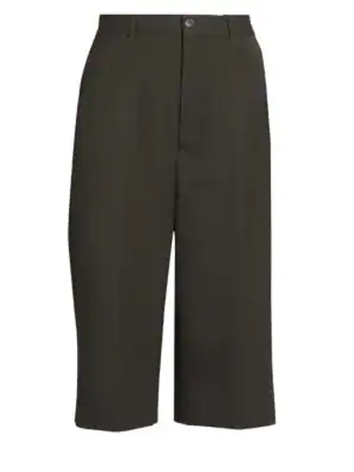 Balenciaga Wool Culottes In Black