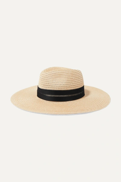 Eugenia Kim Emmanuelle Wide-brim Packable Hemp Fedora Hat In Natural